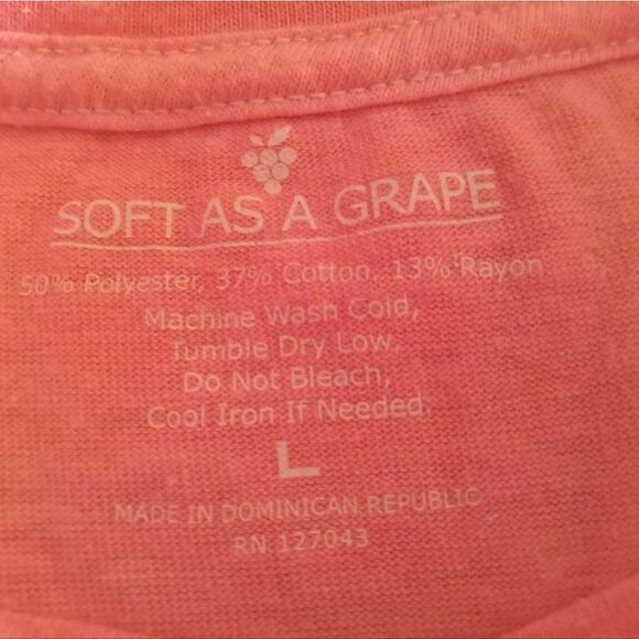 CLEVELAND INDIANSlarge child soft t-shirt. Like new, no tags. Pics wash out pink - Picture 3 of 5